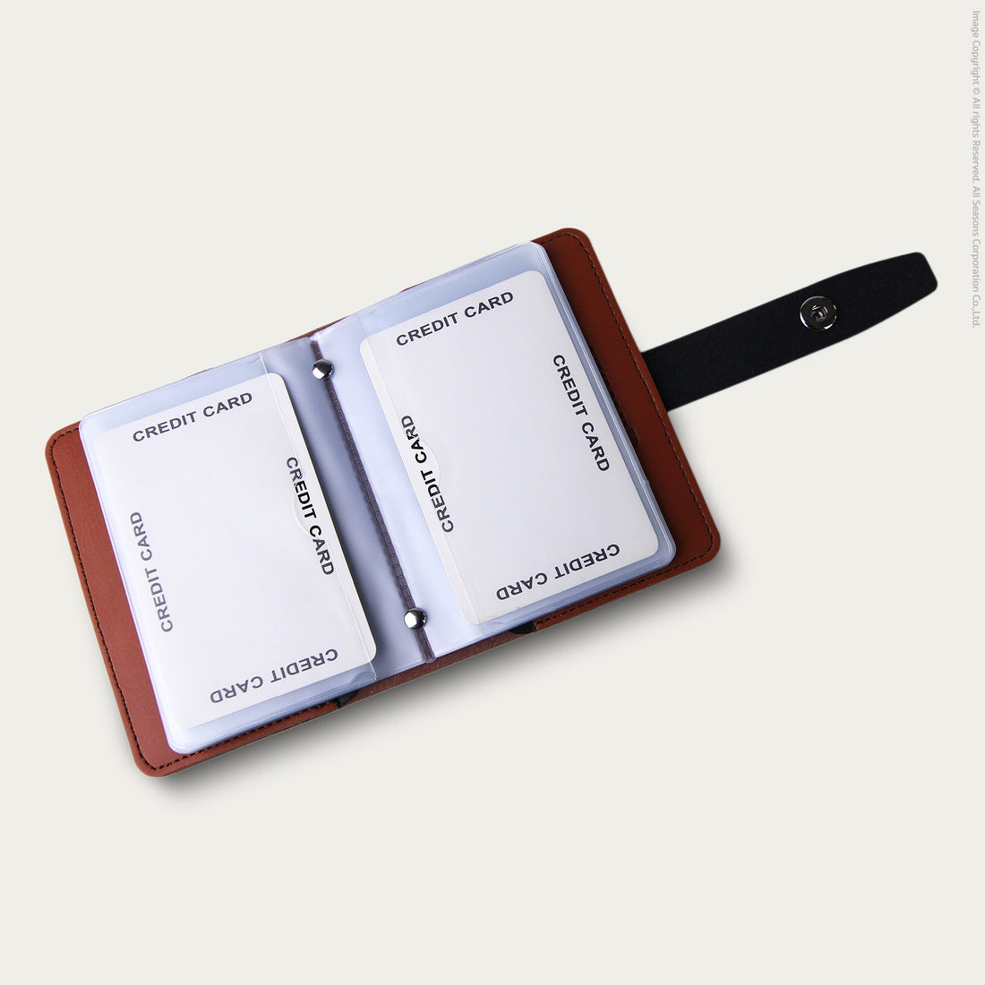 กระเป๋าใส่บัตร สลักชื่อฟรี หนังเทียม Personalized PU Bifold Card Holder [CARD V.4]