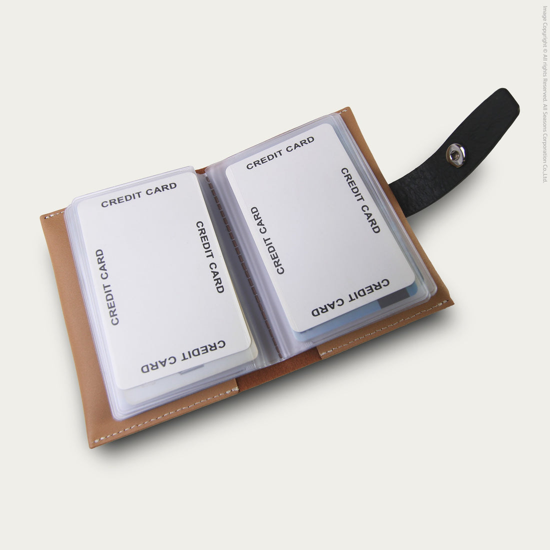 กระเป๋าใส่บัตร สลักชื่อฟรี หนังเทียม Personalized PU Bifold Card Holder [CARD V.2]
